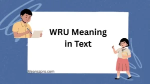 WRU Meaning in Text