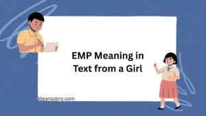 EMP Meaning in Text from a Girl