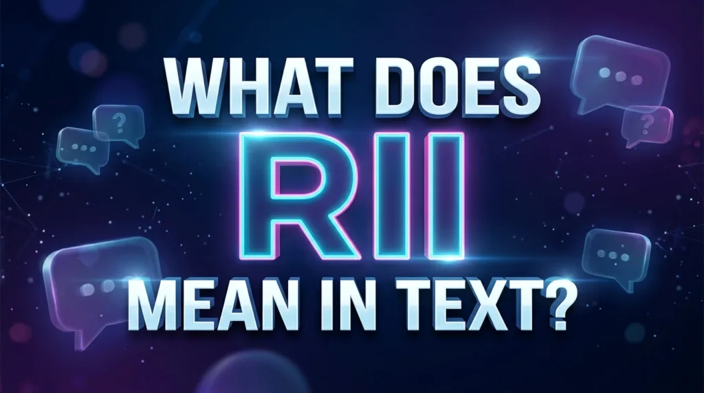 What Does RII Mean in Text?
