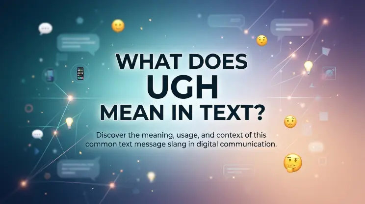 What Does UGH Mean in Text?