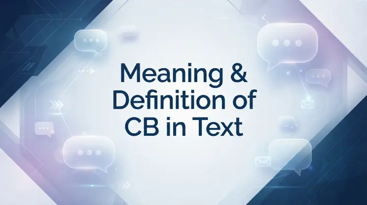 Meaning & Definition of CB in Text