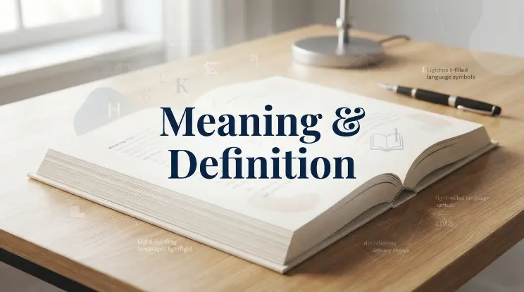 Meaning & Definition