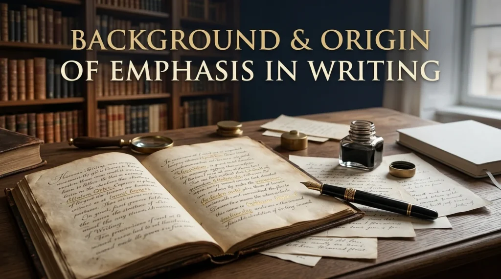 Background & Origin of Emphasis in Writing