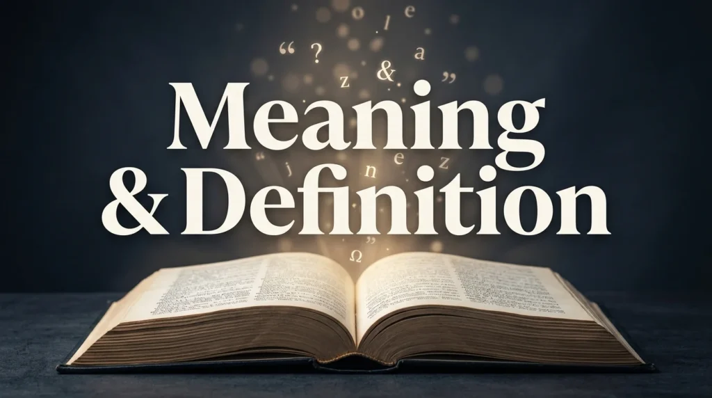 Meaning & Definition